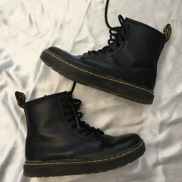 Dr. Martens Zavala Big Kid Combat Boot Size 2 - Picture 9 of 13